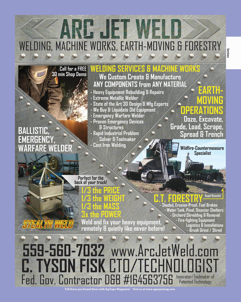 Arc-Jet-Weld/Stealth Weld Device; The Emergency Mission Critical APU/Welder…