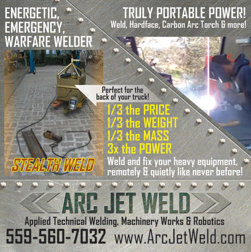 Arc-Jet-Weld/Stealth Weld Device; The Emergency Mission Critical APU/Welder…